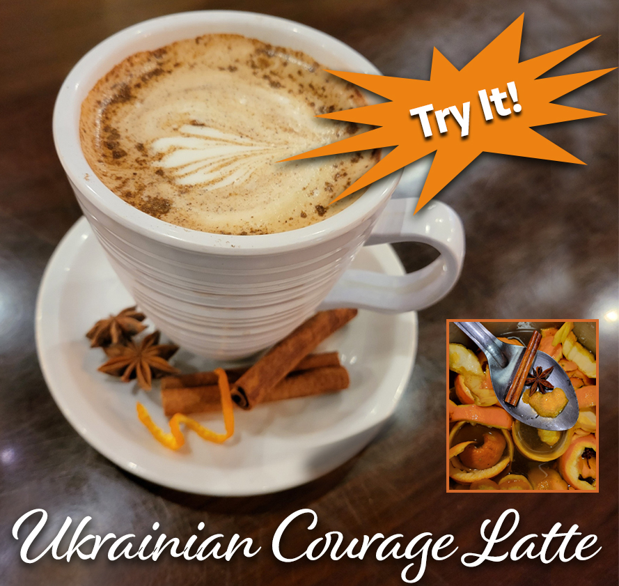Ukrainian Courage Latte